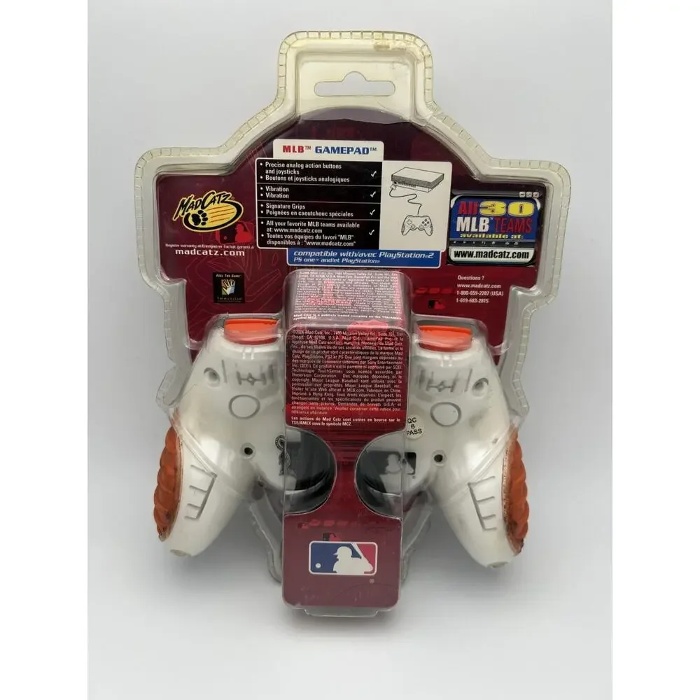 Vintage Detroit Tigers PS2 MLB Mad Catz Control Pad Pro Controller